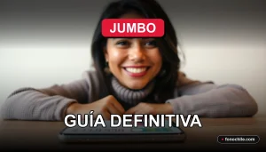 Programa de fidelidad Jumbo 2026, tarjeta de beneficios y puntos sobre fondo moderno.