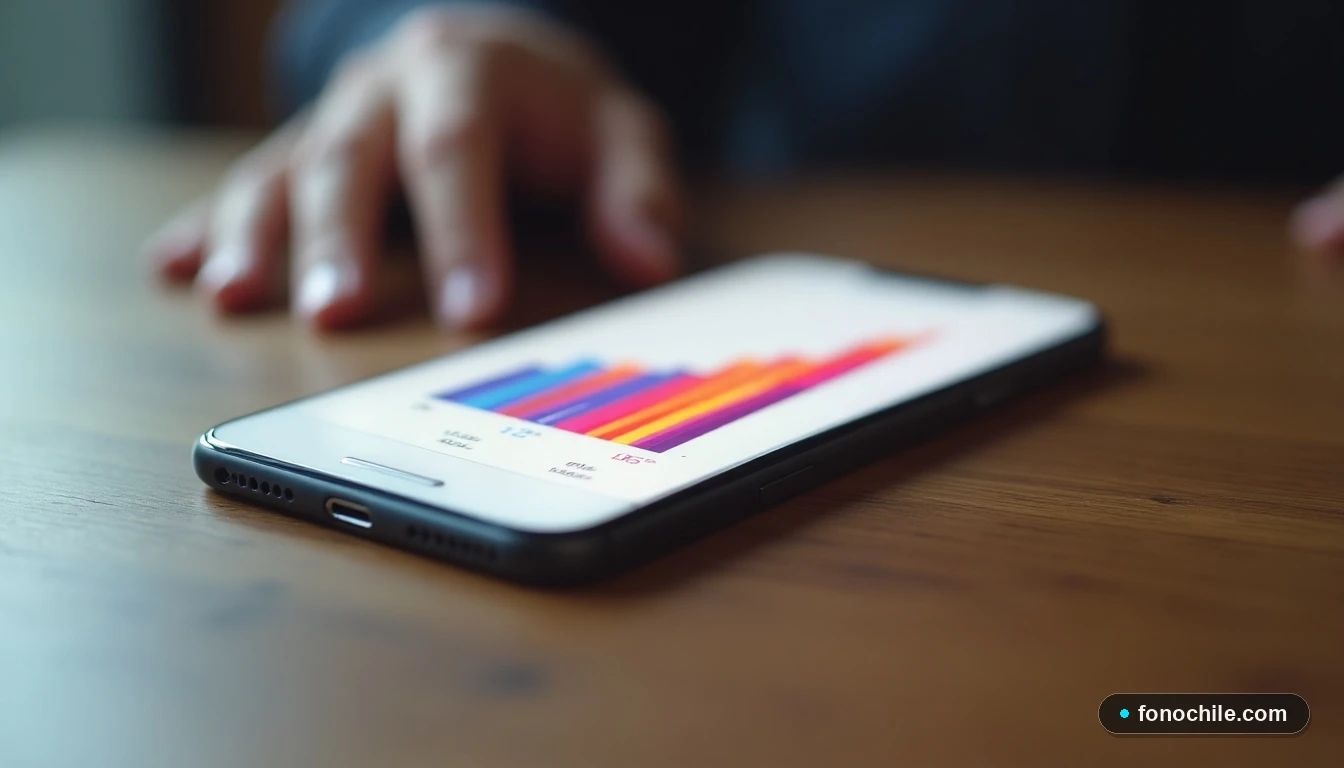 Gráfico abstracto de tendencia alcista mostrando el beneficio de las promociones de telefonía móvil en 2026.