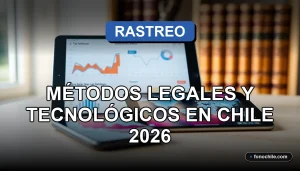 Métodos legales de rastreo de celulares en Chile usando tecnología moderna y gráficos de datos abstractos.