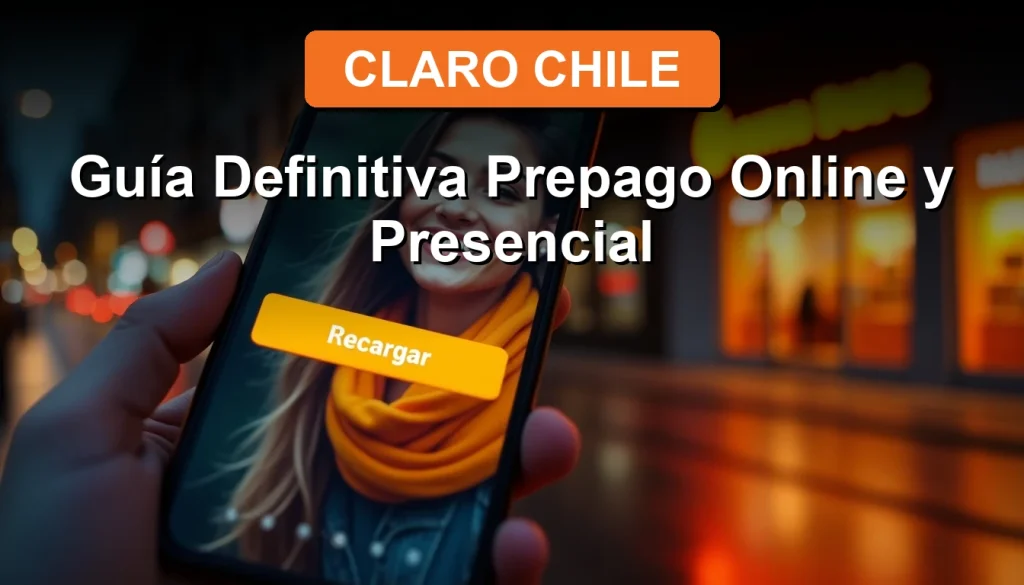 Recarga tu teléfono prepago Claro Chile 2026 fácil y rápido, online o en locales autorizados.