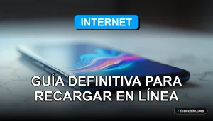 Recarga de saldo móvil en línea 2026, interfaz abstracta de gráficos de colores en un teléfono inteligente moderno.