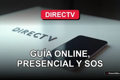 Recarga de servicio DIRECTV Prepago en un teléfono inteligente moderno.