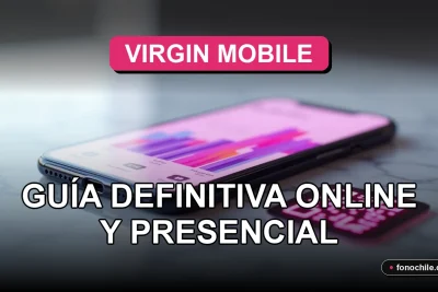 Teléfono móvil moderno con pantalla mostrando gráficos abstractos, sobre una mesa limpia junto a un código QR estilizado.