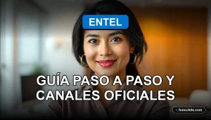 Guía paso a paso para realizar un reclamo a Entel en 2026, mostrando canales de atención al cliente oficiales.