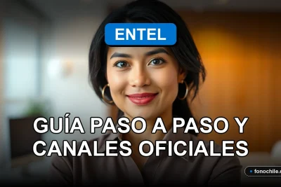 Guía paso a paso para realizar un reclamo a Entel en 2026, mostrando canales de atención al cliente oficiales.