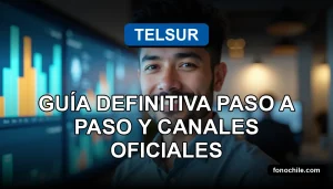Guía paso a paso para realizar un reclamo a la empresa de telecomunicaciones Telsur en 2026, mostrando canales de contacto oficiales.