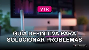 Guía para solucionar problemas de servicio VTR con un router moderno sobre una mesa.