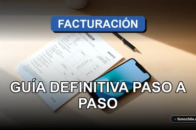 Guía paso a paso para reclamar por errores en facturas de servicios en Chile, mostrando un escritorio organizado con documentos y un teléfono.