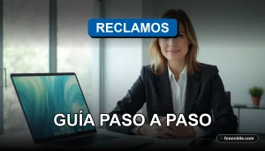 Guía paso a paso para realizar reclamos efectivos a empresas de servicios en Chile en 2026, mostrando un proceso claro y profesional.
