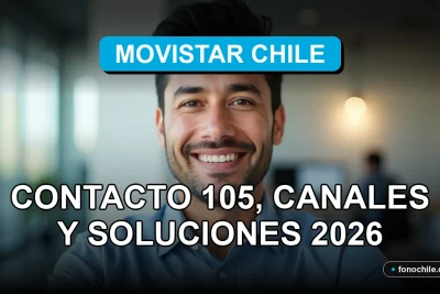 Un hombre hispano sonriendo con confianza, representando el servicio al cliente de Movistar Chile.