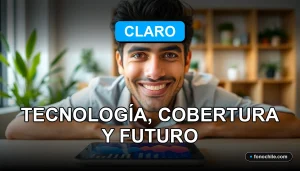 Un hombre hispano sonríe con confianza, representando el servicio al cliente de telecomunicaciones en Chile.