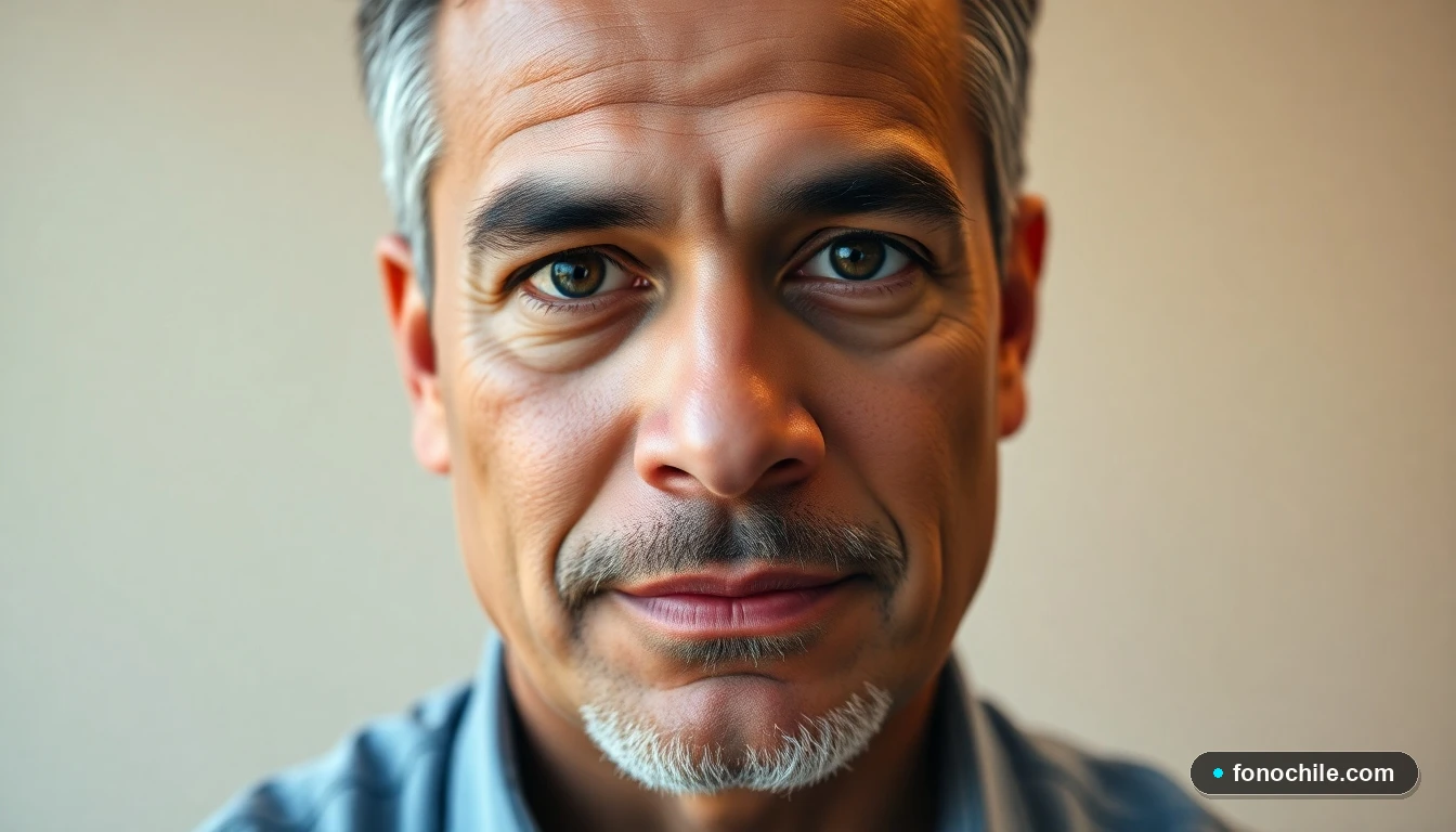 Retrato de un hombre hispano, representante del Registro Civil, con expresión de confianza y serenidad.