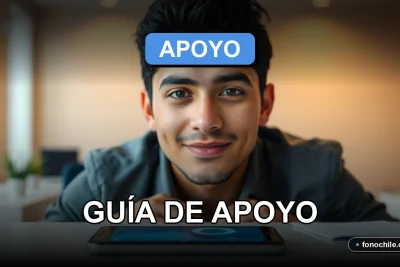 Guía de apoyo y recursos para rehabilitación de drogas en Chile, mostrando un teléfono con gráficos abstractos en un entorno sereno.