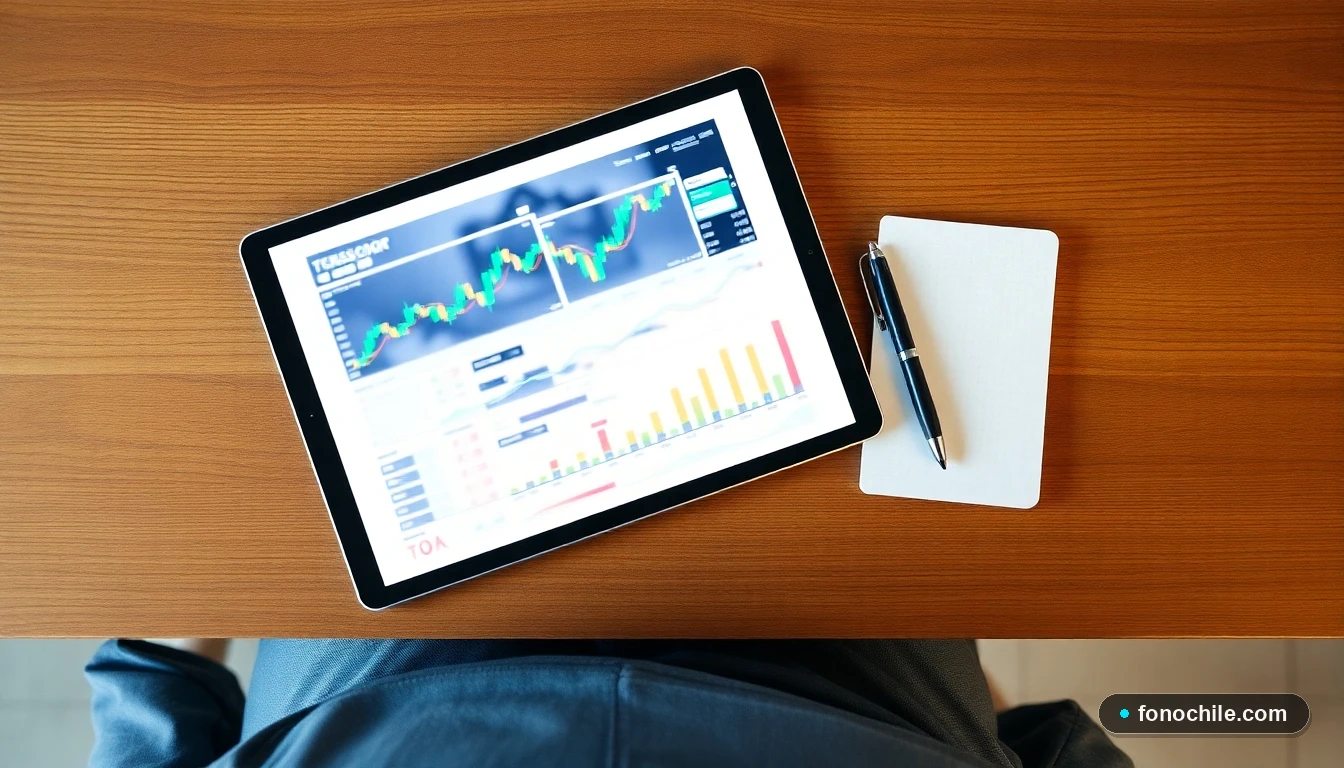 Comparación visual de gráficos financieros abstractos para planificación de jubilación en Chile