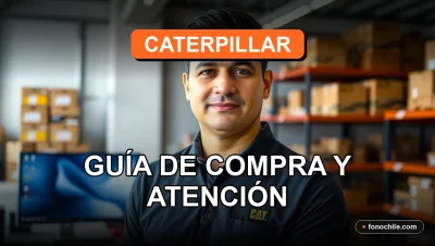 Repuestos y servicio técnico para maquinaria Caterpillar en Chile, con un especialista atendiendo al cliente.
