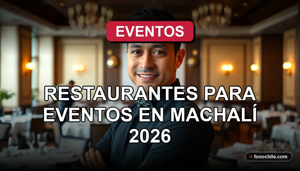 Planificación de eventos y banquetes en restaurantes de Machalí, Región de O'Higgins, Chile.