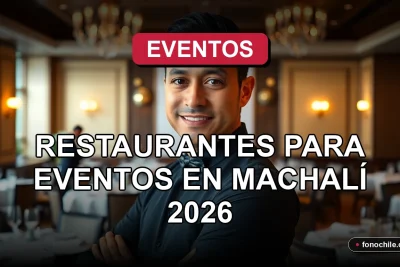Planificación de eventos y banquetes en restaurantes de Machalí, Región de O'Higgins, Chile.