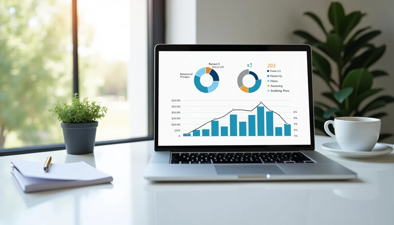Escritorio organizado con herramientas de planificación financiera Ripley para gestionar presupuestos 2026