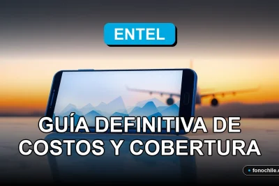 Guía de costos y cobertura de roaming internacional Entel 2026 sobre fondo abstracto.