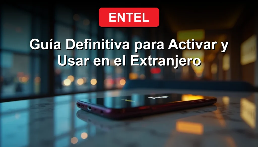 Guía para activar el roaming de Entel 2026 y usar tu celular en el extranjero sin complicaciones.