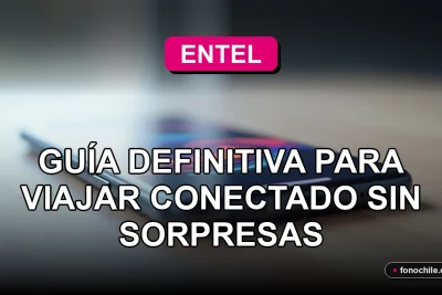 Un teléfono inteligente moderno descansa sobre una mesa de madera clara, mostrando gráficos abstractos de cobertura de red, con un fondo minimalista y moderno.