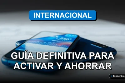 Guía definitiva para activar y ahorrar en roaming internacional con un teléfono inteligente mostrando gráficos abstractos.