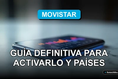 Guía para activar el roaming internacional de Movistar en 2026, mostrando un teléfono inteligente moderno en una mesa.