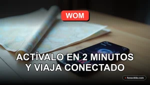 Teléfono inteligente moderno mostrando gráficos abstractos de cobertura de red, descansando sobre una mesa de madera clara junto a un mapa de ruta desplegado.