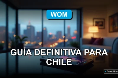 Una guía sobre el servicio de roaming de WOM en Chile para el año 2026, mostrando cobertura y tecnología móvil.