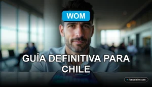 Una guía completa para usar el servicio de roaming de WOM en Chile durante el año 2026, mostrando cobertura y conectividad.