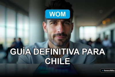 Una guía completa para usar el servicio de roaming de WOM en Chile durante el año 2026, mostrando cobertura y conectividad.