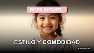 Conjunto de ropa infantil de moda para niña, tendencia 2026, sobre fondo neutro.