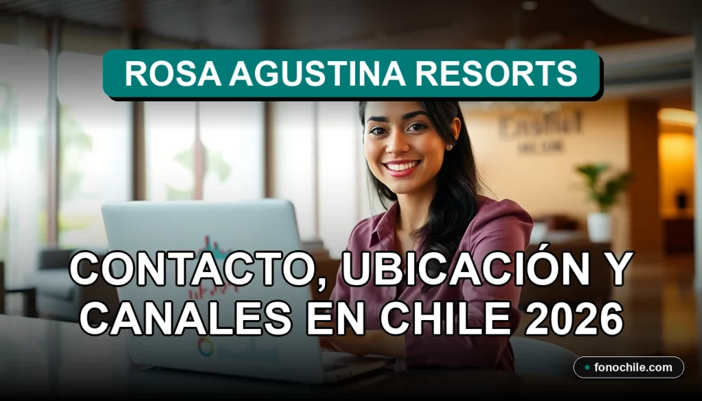 Modern customer service desk at Rosa Agustina Resorts with a laptop showing abstract graphs, ready for inquiries.