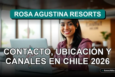 Modern customer service desk at Rosa Agustina Resorts with a laptop showing abstract graphs, ready for inquiries.