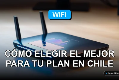 Un router WiFi moderno de 2026 sobre un escritorio de madera, mostrando gráficos abstractos de colores en su pantalla LED.