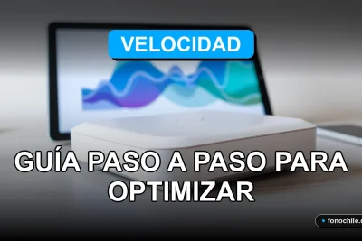 Guía para optimizar la velocidad de internet y el router en 2026 con gráficos de datos abstractos.