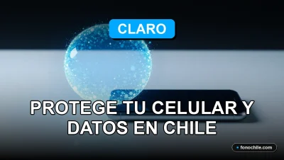 Seguridad Móvil Claro 2026 en Chile, protección de datos y celular con escudo digital.