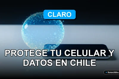 Seguridad Móvil Claro 2026 en Chile, protección de datos y celular con escudo digital.