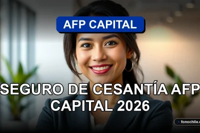 Seguro de Cesantía AFP Capital 2026 - Mujer sonriente confía en su futuro financiero