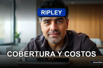 Un ejecutivo revisa la cobertura de un seguro de desgravamen en su dispositivo, mostrando gráficos abstractos de colores.