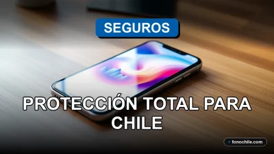 Seguro de celular y protección para smartphones modernos en Chile, mostrando cobertura total para 2026.