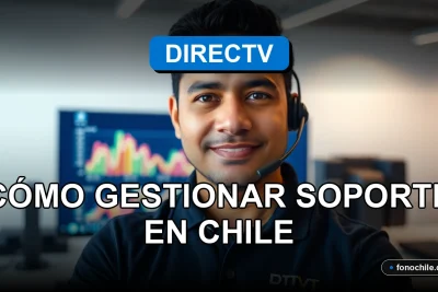 Un técnico de DIRECTV en Chile ofrece soporte técnico remoto para un cliente en 2026.