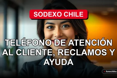 Una mujer hispana sonriente, representando el servicio al cliente de Sodexo Chile, en un entorno profesional y acogedor.