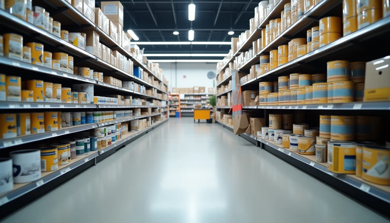 Interior ordenado de una tienda Sodimac Chile con productos para el hogar y construcción