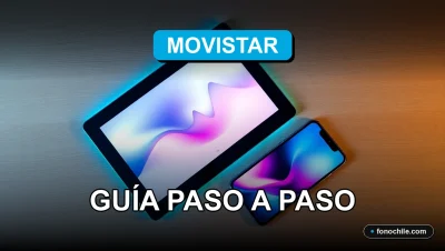 Guía para solucionar problemas de conexión a internet de Movistar en 2026, mostrada en una tableta sobre un escritorio moderno.