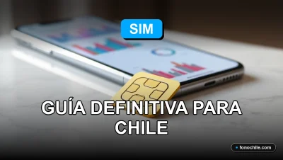 Guía para solucionar errores de SIM en Chile, mostrando una tarjeta SIM moderna sobre una mesa.