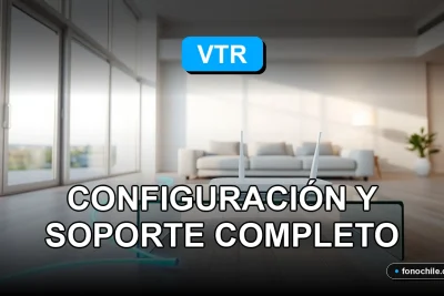 Configuración de fibra óptica VTR 2026 en un entorno doméstico moderno y minimalista.