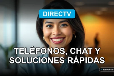 Una mujer latina, representante de soporte técnico de DIRECTV, sonríe amablemente en un entorno profesional y moderno.