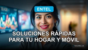 Soporte técnico de Entel 2026, representado por una asesora en un entorno moderno y digital.