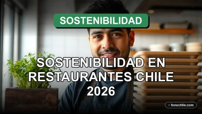 Un restaurante sostenible en Chile muestra sus prácticas ecológicas con un huerto vertical y envases compostables.